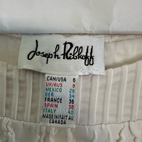 Joseph Ribkoff White Textured Dress - Picture 3 of 3